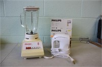 Osterizer Blender/Sunbeam & Phillips Hand Mixer