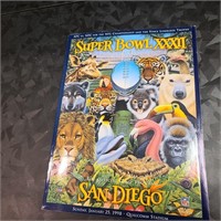 Super Bowl 1998 game program Packers vs Broncos
