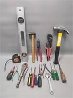 Flat of Tools, Ball Peen Hammer, Screwdrivers,