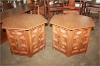Pair of End Tables, Match Lot 104