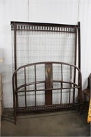 Vintage Bed Frame on Wheels