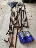 yard tools assorted lot