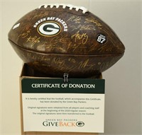 Green Bay Packers Donated Team Football