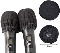 200pcs Disposable Microphone Cover, Black