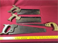 Various Hand saws.