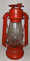 Vtg Red Winged Wheel No. 500 Oil Lantern, Made in
