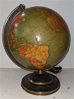Vtg Replogle 10" Illuminated Precision Globe