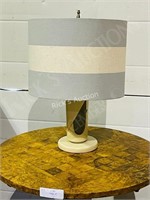 small vintage table lamp w/ face