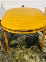 wood draw table & 1 leaf - NO chairs