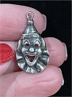 COOL Sterling Silver Clown Pendant