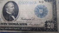 US 1914 $20 Blue Series