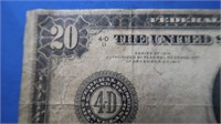 US 1914 $20 Blue Series