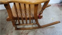 Retro Wood Rocking Chair-19" Seat Width