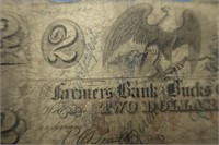 3- 1861 $2 Farmers Bank of Bucks County