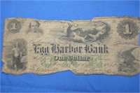 3-$1(1861,1863 Eggharbor Bank),1859 Bankof Orleans