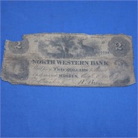 3-$2(1858 Octorara Bank,1800's EggHarbor Bank,