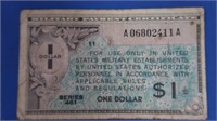 2 $1 Military Payment Certificates-Series 461&471