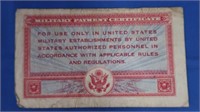 2 $1 Military Payment Certificates-Series 461&471