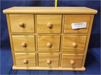 9-DRAWER COUNTER TOP FILE/SPICE CABINET