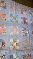 9-patch Antique quilt approx 70” square