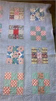 9-patch Antique quilt approx 70” square