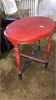 Oval antique table stand 34”x 25”