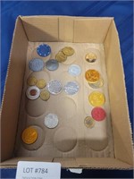 APPROX. 20 ADVERTISING & GAMING TOKENS