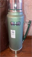 Stanley thermos w/leather carrier