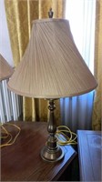 Pair of Stiffel brass lamps & shades