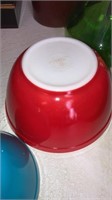 Pyrex color mixing bowls set of 4
