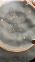 Haeger pansies plate