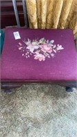 Decorated foot stool