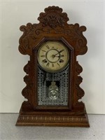 Ansonia Gingerbread Mantle Clock, 22 1/2"h x 14