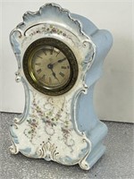 Ansonia Porcelain Clock 8" Tall