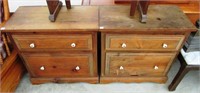 Pair Of Pine End Tables