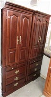 Pair Of Matching Cherry Armoire
