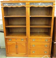 Pair Of Matching Oak “Broyhill” Bookcases