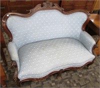 Blue Victorian Sofa