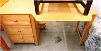 Modern Oak Flat Top Desk