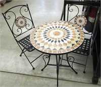 3 Pc. Modern Breakfast Set (Table & 2 Chairs