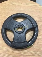 25lbs  Rubber Weight Plate