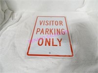 LOT, 5 PCS, 18"x12", 'VISITOR PARKING ONLY' SIGNS
