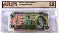 1969 Canadian $20 bill.