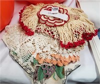 Lot of Tatted/crocheted doilies crossstitch fancy