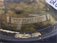 Oval Bow Glass Picture “why Peace Came”