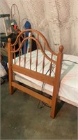 Craftmatic Adjustable bed  with oak headboard