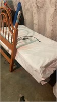 Craftmatic Adjustable bed  with oak headboard