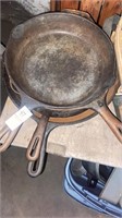 4 misc cast iron pans