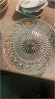 Crystal and silver plate by Leonard Italy