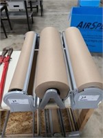 GROUP OF (3) 24" SHIPPING PAPER DISPENSERS